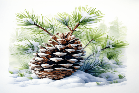 Cone Pine Background