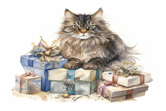 Evaluating the Cat Gift Box Background for Digital Design Projects