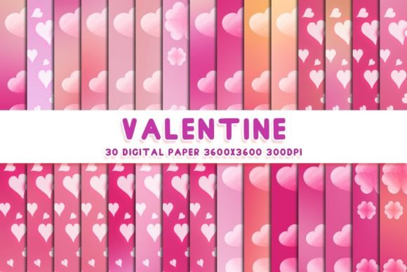 Heart Valentine Digital Papers 147: A Strategic Asset for Visual Branding and Product Design