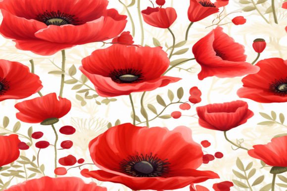Red Flower Pattern: A Versatile Design Element for Creative Projects