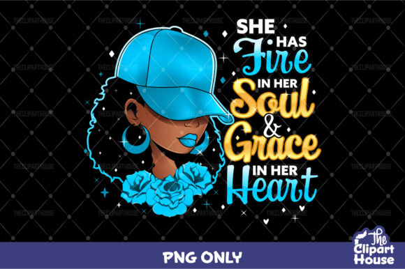 She Has Fire in Her Soul Blue