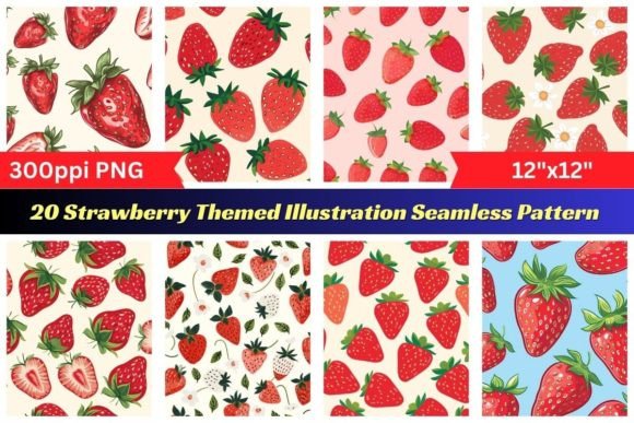 Strawberry Themed Illustration Pattern: A Practical Guide to Seamless Digital Assets