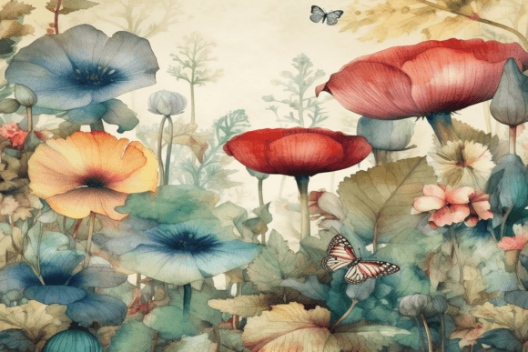 Transforming Digital and Physical Designs with Watercolor Spring Floral Backgrounds