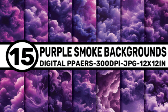 Transforming Digital Spaces with Purple Smoke Backgrounds Digital Papers