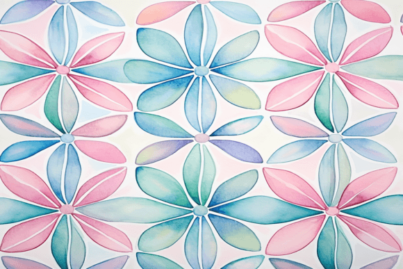 Watercolor Boho Pattern: Elevating Digital and Physical Designs with Artistic Flair