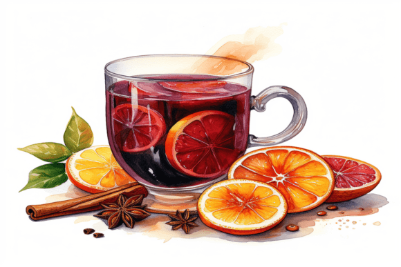 Winter Tea Background